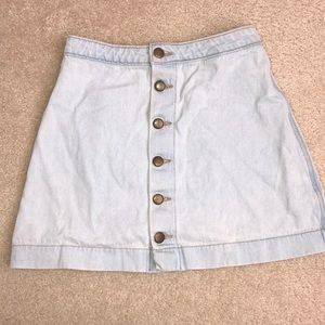 American Apparel Button Up Skirt